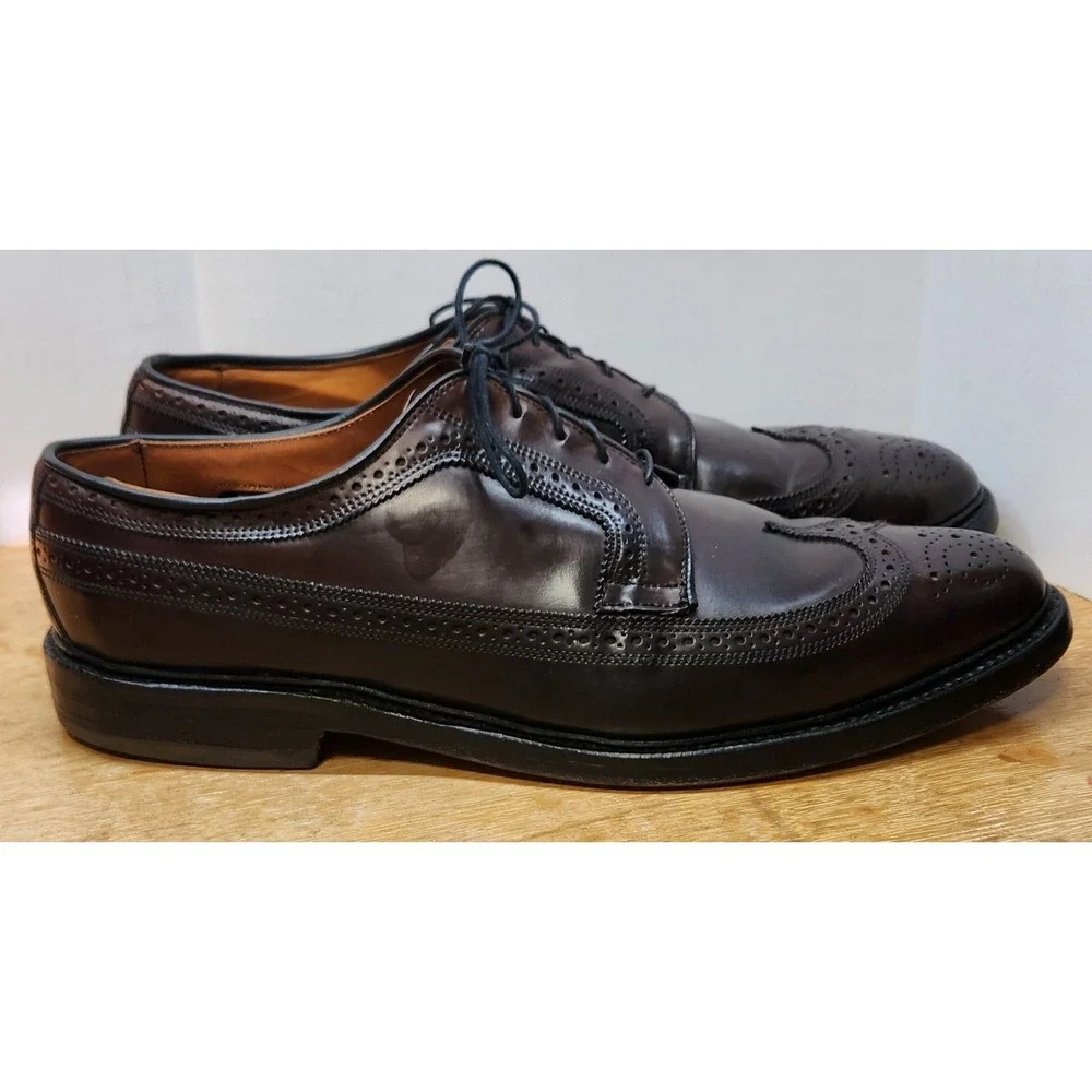 VTG 1994 Allen Edmonds MacNeil Shell Cordovan Longwing Blucher 13B 9097